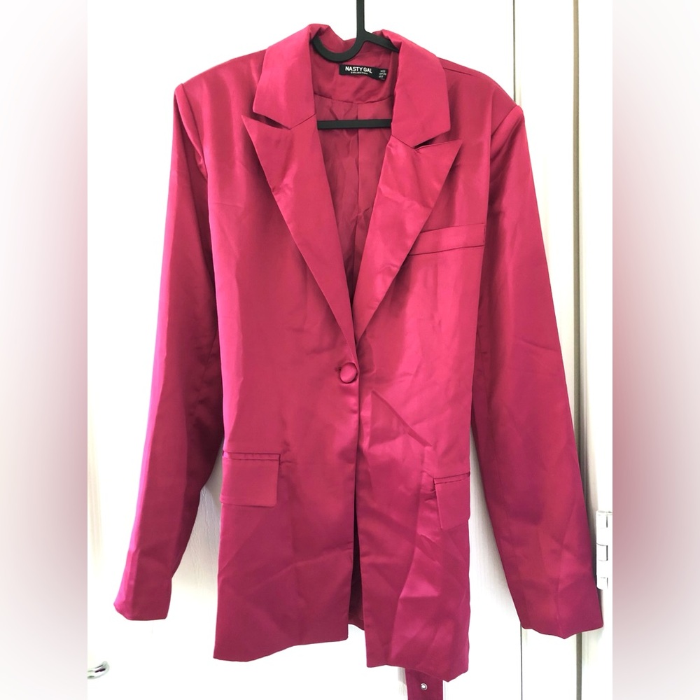 Nasty Gal Fuchsia Blazer